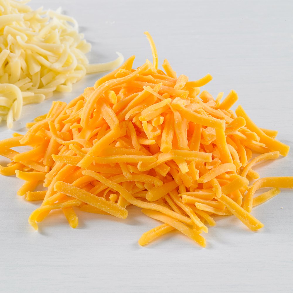 Grated Coloured Mature Cheddar 2kg - Fairway Foodservice